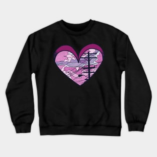 Heart Skyline Crewneck Sweatshirt